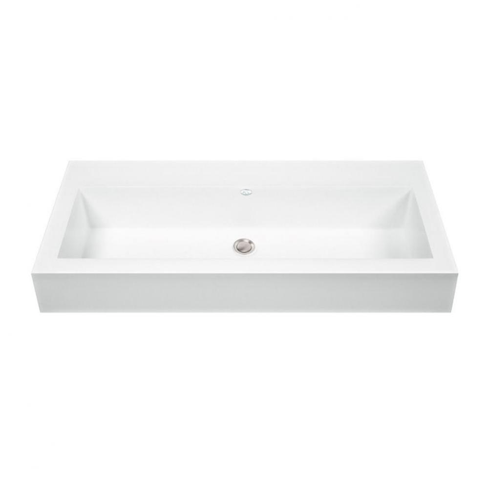 Metro 2 Sr Sculpturestone Semi-Recessed - Matte Biscuit (37.25X17.5)