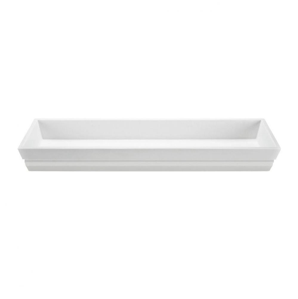 48X14 MATTE BISCUIT ESS SINK-PETRA DOUBLE SEMI RECESSED
