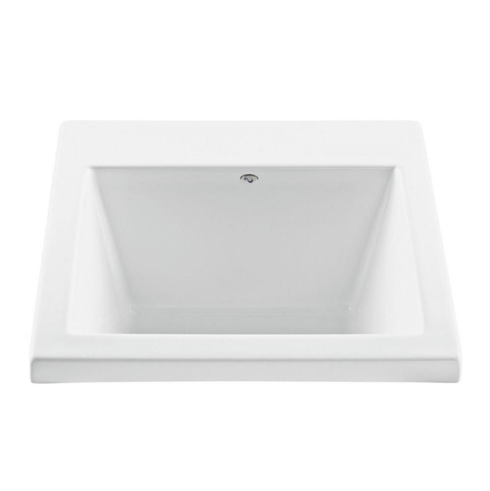 25X22 WHITE UNDERMOUNT SINGLE BOWL BASICS LAUNDRY SINK-VERSATILE