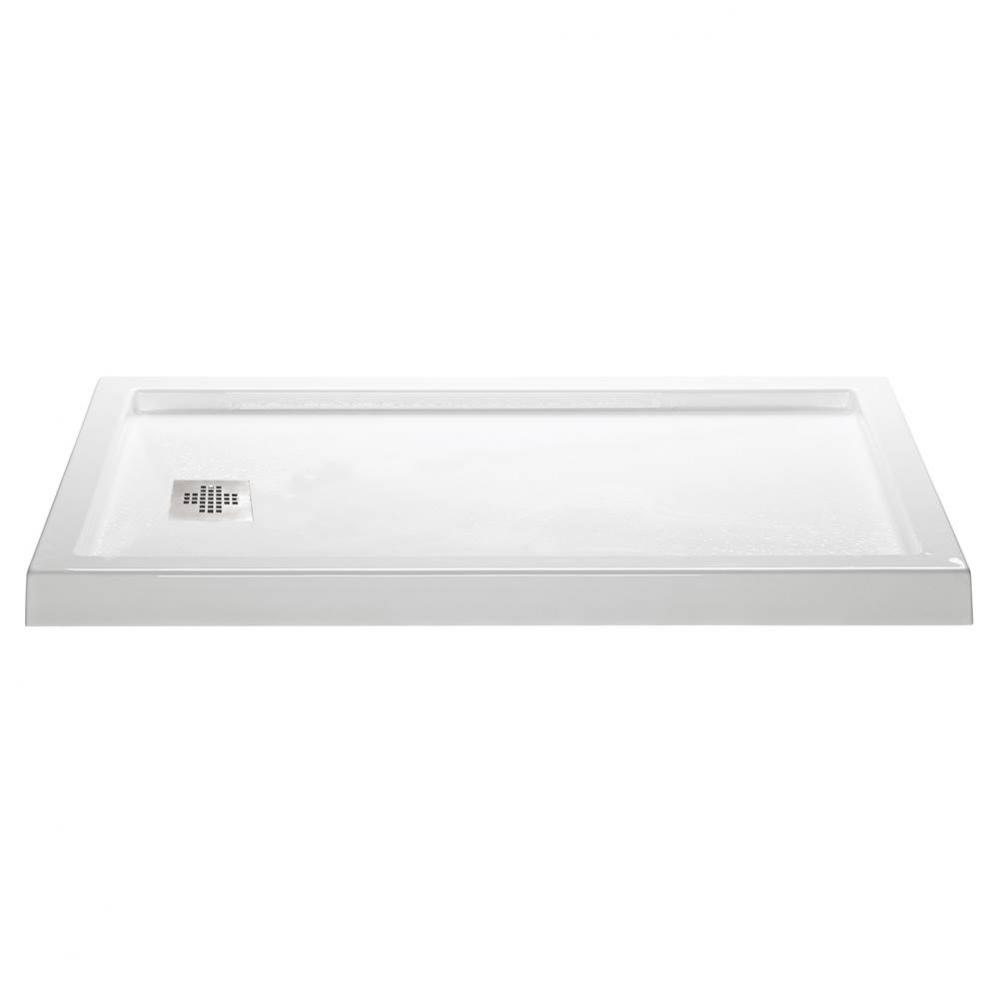 4832 Acrylic Cxl Lh Drain Multi Threshold - White