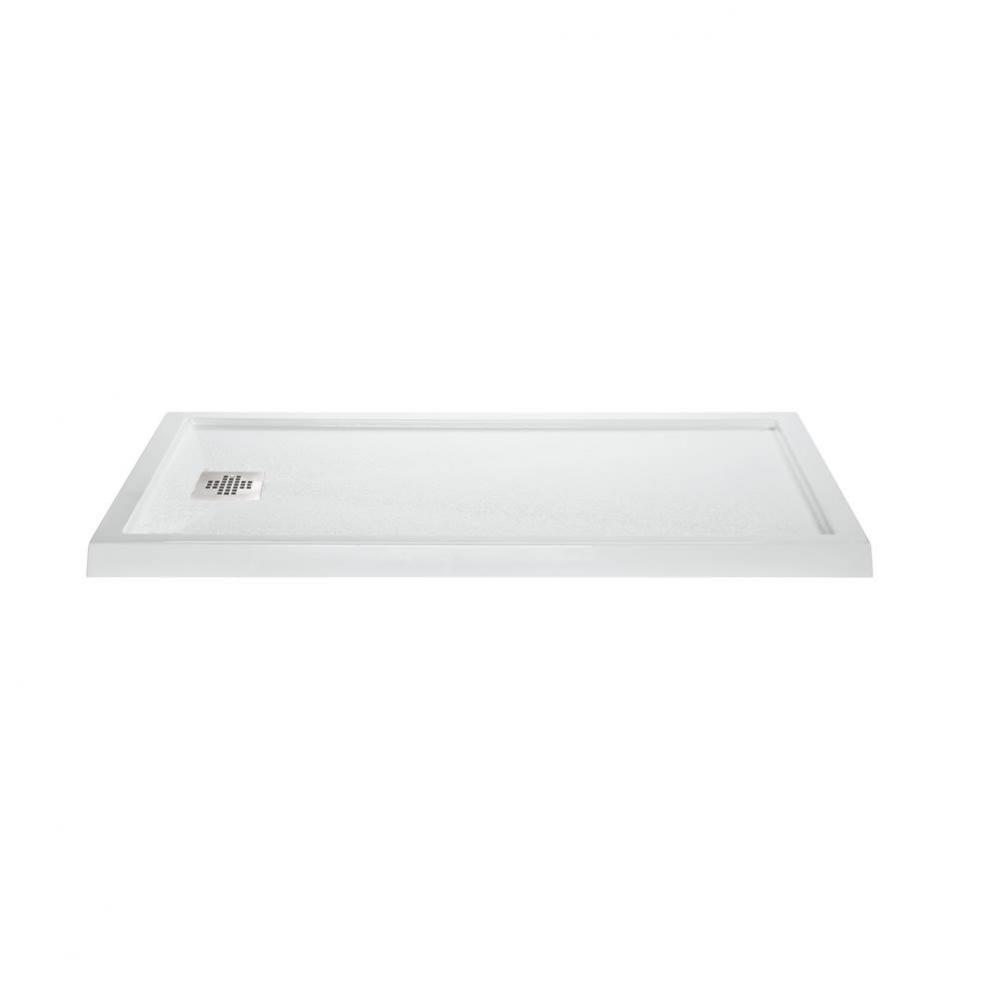 6036 Acrylic Cxl Lh Drain Multi Threshold - Biscuit