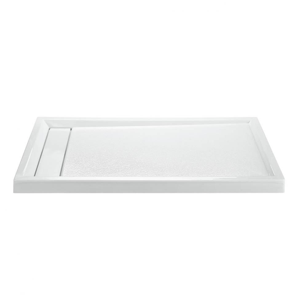 6042 Acrylic Cxl Lh Hidden Drain Multi Threshold - Biscuit