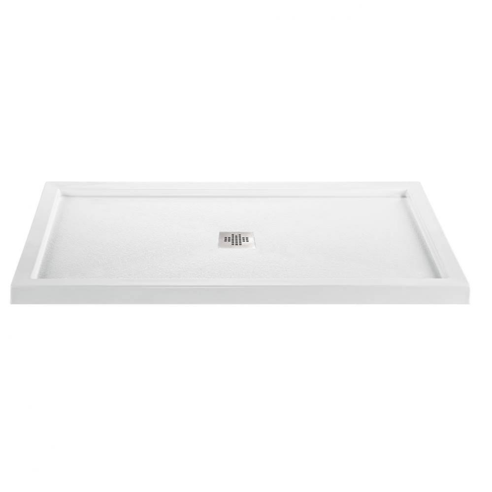 6636 Acrylic Cxl Center Drain Multi Threshold - Biscuit