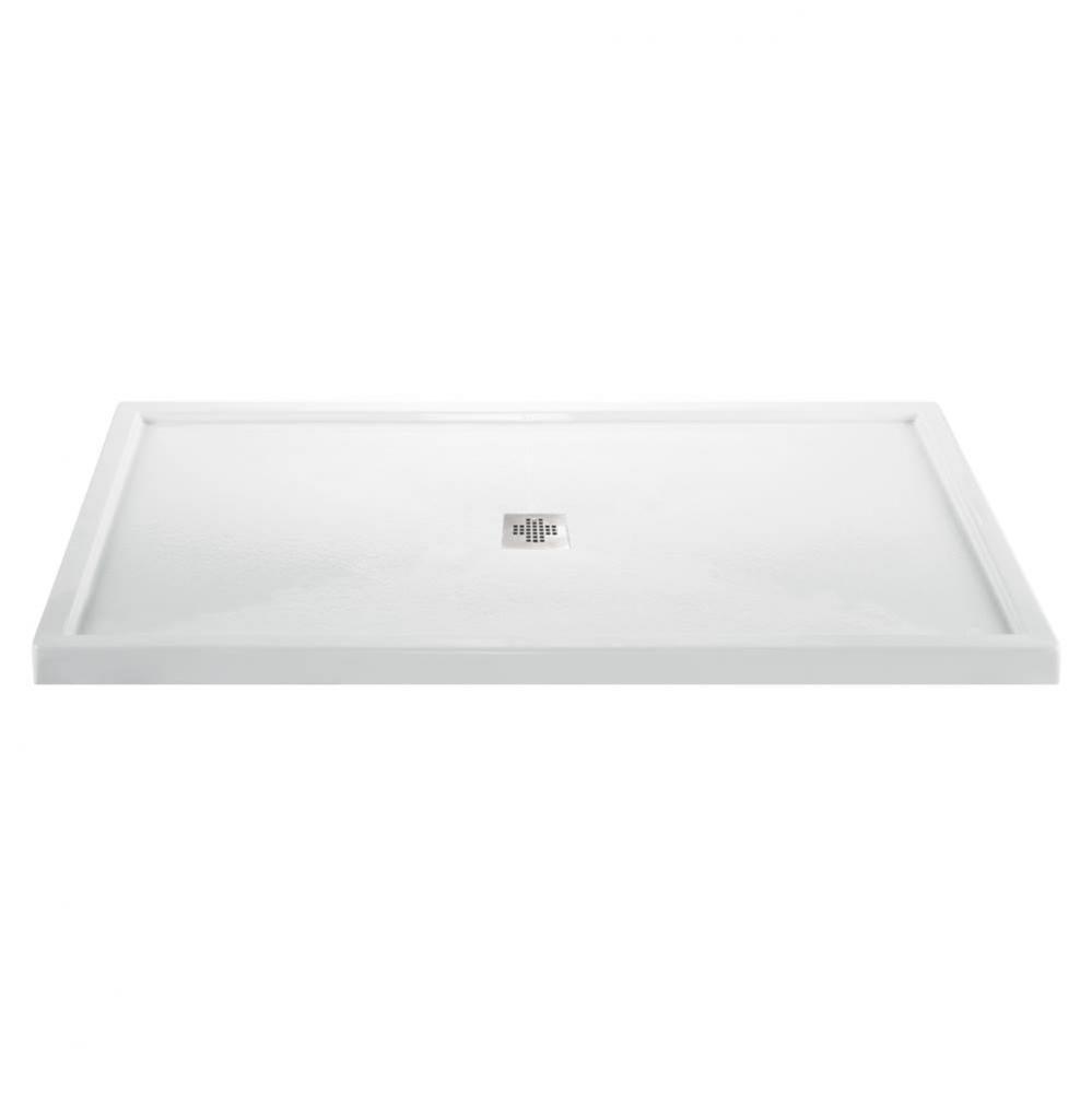 7242 Acrylic Cxl Center Drain Multi Threshold - Biscuit