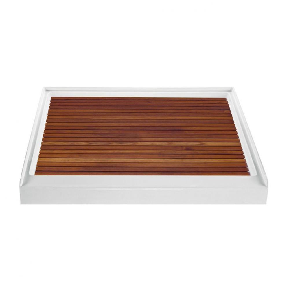 TEAK SHOWER TRAY FOR MTSB-3636 CENTER DRAIN