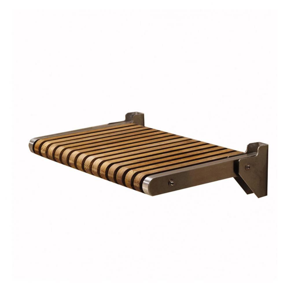 TEAK SHOWER SEAT - HIGH POLISHED (22x15)