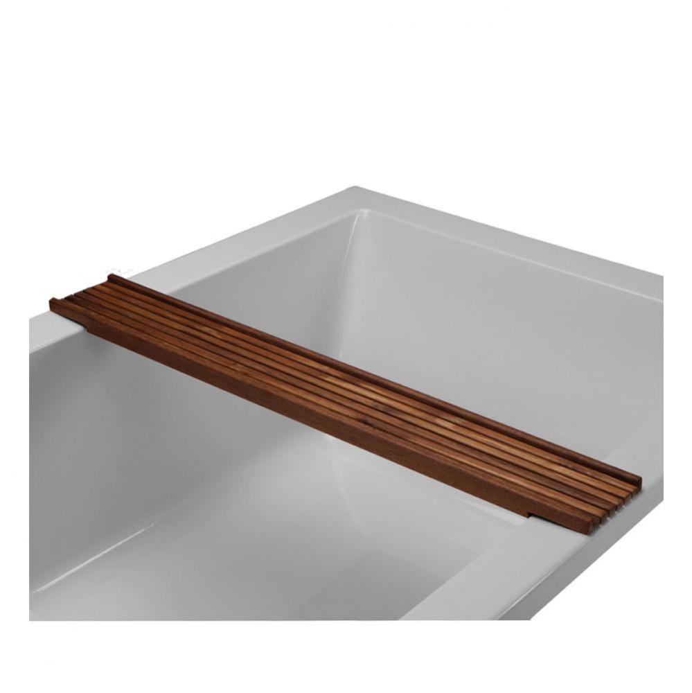 TEAK TUB TRAY - SLATTED