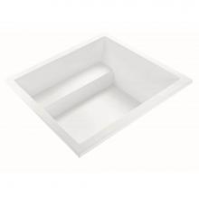 MTI Baths P121UDM-WH-UM - Kalia 3 Dolomatte Undermount Ultra Whirlpool - White (59.75X59.75)