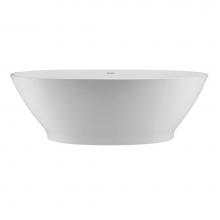 MTI Baths S196-BI-MT - Alissa Sculpturestone Freestanding/Undermount Soaker - Matte Biscuit (71.5X37)