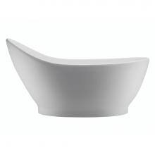 MTI Baths S199-BI-GL - 65X34 Gloss Biscuit Ess Soaker With Integrated Pedestal Savoy 2