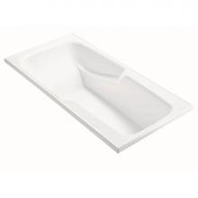 MTI Baths P19UDM-WH - Wyndham 4 Dolomatte Drop In Ultra Whirlpool - White (70.75X35.75)