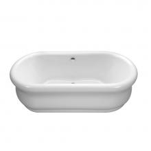 MTI Baths S201-WH - Parisian 3 Acrylic Cxl Sculpted Finish Freestanding Soaker - White (65.5X35)