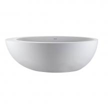 MTI Baths AST217GL-BI - Cascara Sculpturestone Freestanding Air Bath - Gloss Biscuit (71X42)