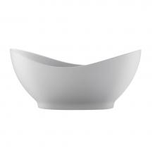 MTI Baths AST222-BI-GL - Juliet Sculpturestone Freestanding Air Bath - Gloss Biscuit (66.75X28.75)