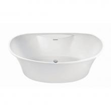 MTI Baths AE265DM-WH - Loretta 3 Dolomatte Freestanding Faucet Deck Air Bath Elite - White (60X32)