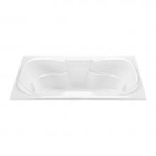 MTI Baths S32-WH - Tranquility 1 Acrylic Cxl Drop In Soaker - White (72X42)