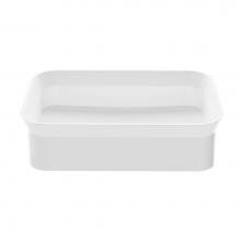 MTI Baths 604-WH-GL - James Mineral Composite Vessel Sink - Gloss White (23.5X15.75)