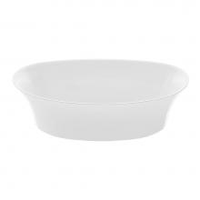 MTI Baths 606-WH-GL - Maricela Mineral Composite Vessel Sink - Gloss White (23.5X14.25)