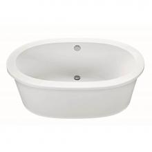 MTI Baths AE75DM-WH-LS - Adena 7 Dolomatte Freestanding Air Bath Elite - White (59.5X35.25)