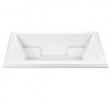 MTI Baths M79-BI-UM - Madelyn 1 Acrylic Cxl Undermount Microbubbles - Biscuit (71.625X41.75)