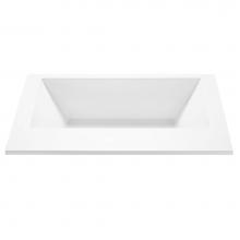 MTI Baths AEM83-BI-UM - Metro 1 Acrylic Cxl Undermount Air Bath Elite/Microbubbles - Biscuit (71.75X41.875)