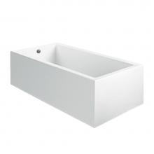 MTI Baths S94ASCULPT4 - 66X36 Sculpted 4 Sides White Soaker Andrea 4A