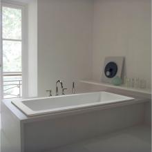 MTI Baths SM98DM-WH-DI - Andrea 8 Dolomatte Drop In Stream - White (71.625X36)