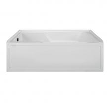 MTI Baths MBSIS6036-BI-LH - 60X36 BISCUIT LEFT HAND DRAIN INTEGRAL SKIRTED SOAKER W/ INTEGRAL TILE FLANGE-BASICS