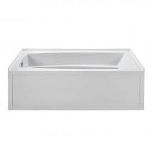 MTI Baths MBWIS7236-BI-RH - 72X36 Biscuit Right Hand Drain Integral Skirted Whirlpool W/ Integral Tile Flange-Basics