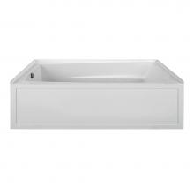 MTI Baths MBWIS7242-BI-RH - 72X42 BISCUIT RIGHT HAND DRAIN INTEGRAL SKIRTED WHIRLPOOL W/ INTEGRAL TILE FLANGE-BA