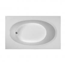 MTI Baths MBARO7142E-BI - 71X42 Biscuit End Drain Air Bath-Basics