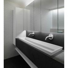 MTI Baths MTCS756GL-BI - Petra 12 Sr Sculpturestone Semi-Recessed - Gloss Biscuit (54X14.75)