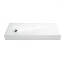 MTI Baths MTCS711-BI-GL-LH - 36X16 GLOSS BISCUIT ESS SINK LEFT HAND DRAIN-ST. TROPEZ