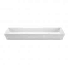 MTI Baths MTCS733-BI-MT - 48X14 MATTE BISCUIT ESS SINK-PETRA DOUBLE SEMI RECESSED