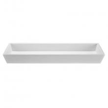 MTI Baths MTCS743GL-BI - Petra 6 Sculpturestone Vessel Dual Drain - Gloss Biscuit (47.5X14.125)