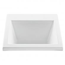 MTI Baths MTLS120-BI-UM - Basics Acrylic Cxl Laundry Single Bowl Undermount - Biscuit (25X22)