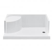 MTI Baths SB6036SEATBOLH - 60X36 Bo Seated Shwr Lh Drain