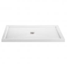 MTI Baths SB6636MTBI - 6636 Acrylic Cxl Center Drain Multi Threshold - Biscuit