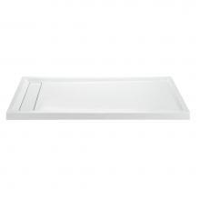 MTI Baths SB7848MTHDBILH - 7848 Acrylic Cxl Lh Hidden Drain Multi Threshold - Biscuit