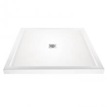 MTI Baths SBDM4848MTWH - 4848 Dolomatte Center Drain Multi Threshold - White