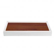 MTI Baths TK-6030 - Teak Shower Tray For Mtsb-6030 End Drain