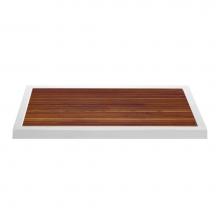 MTI Baths TK-6632MT - Teak Shower Tray For Mtsb-6632 Center Drain