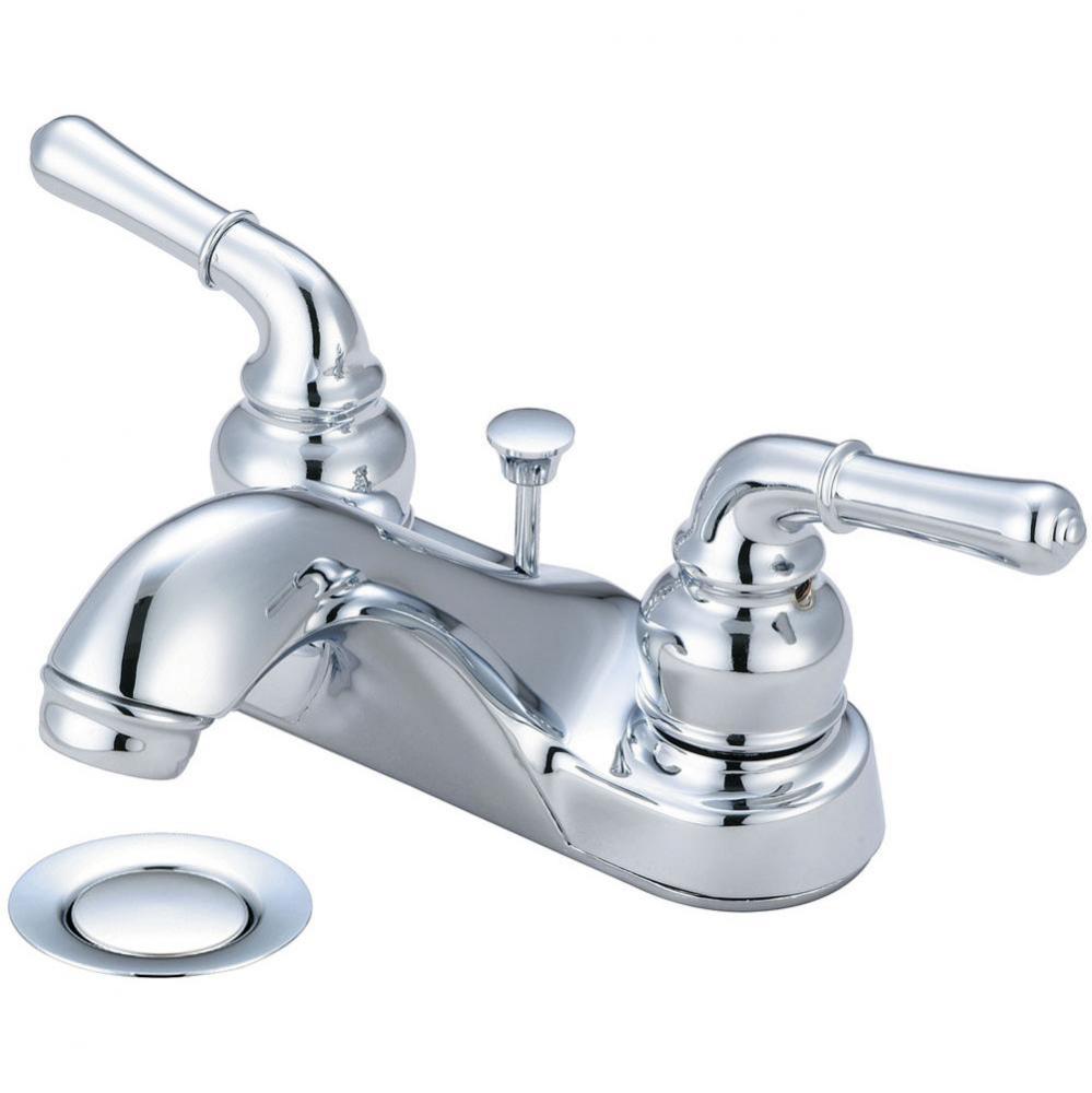 Lav-4&apos;&apos; Two Lvr Hdl W/Brass Pop-Up Drain 1.0 GPM-CP