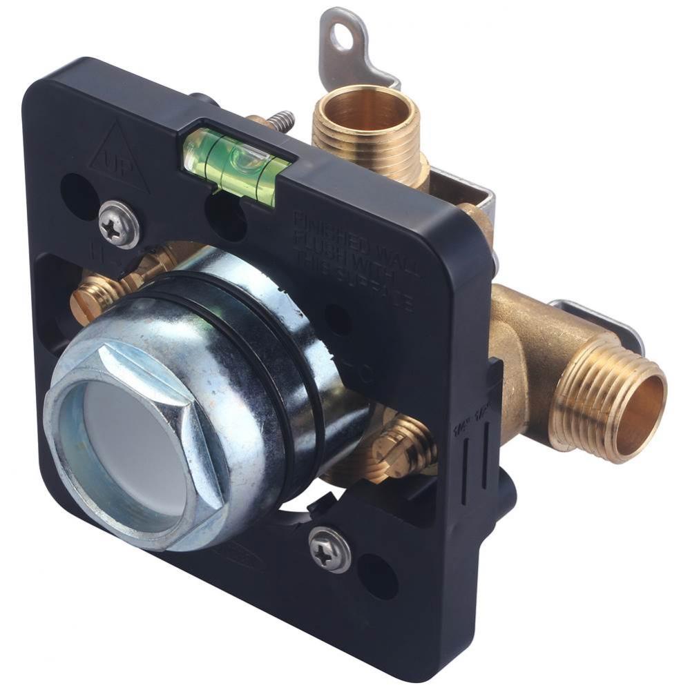 TUB and SHWR VALVE ONLY-SINGLE HDL 1/2&apos;&apos; COMBO INLET and OUTLET W/STOP