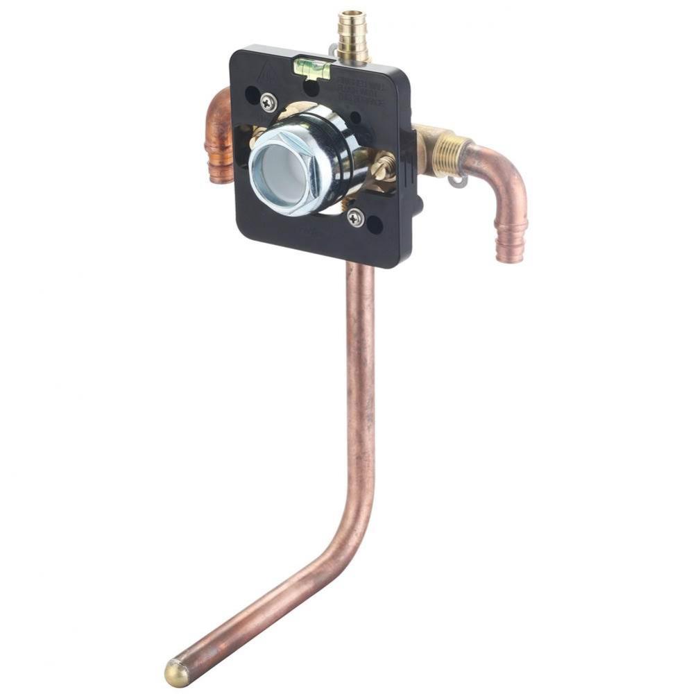 TUB and SHWR VALVE ONLY-SINGLE HDL UPONOR PEX 90-DEGREE DOWN INLET 1/2&apos;&apos; COPPER STUB TUB
