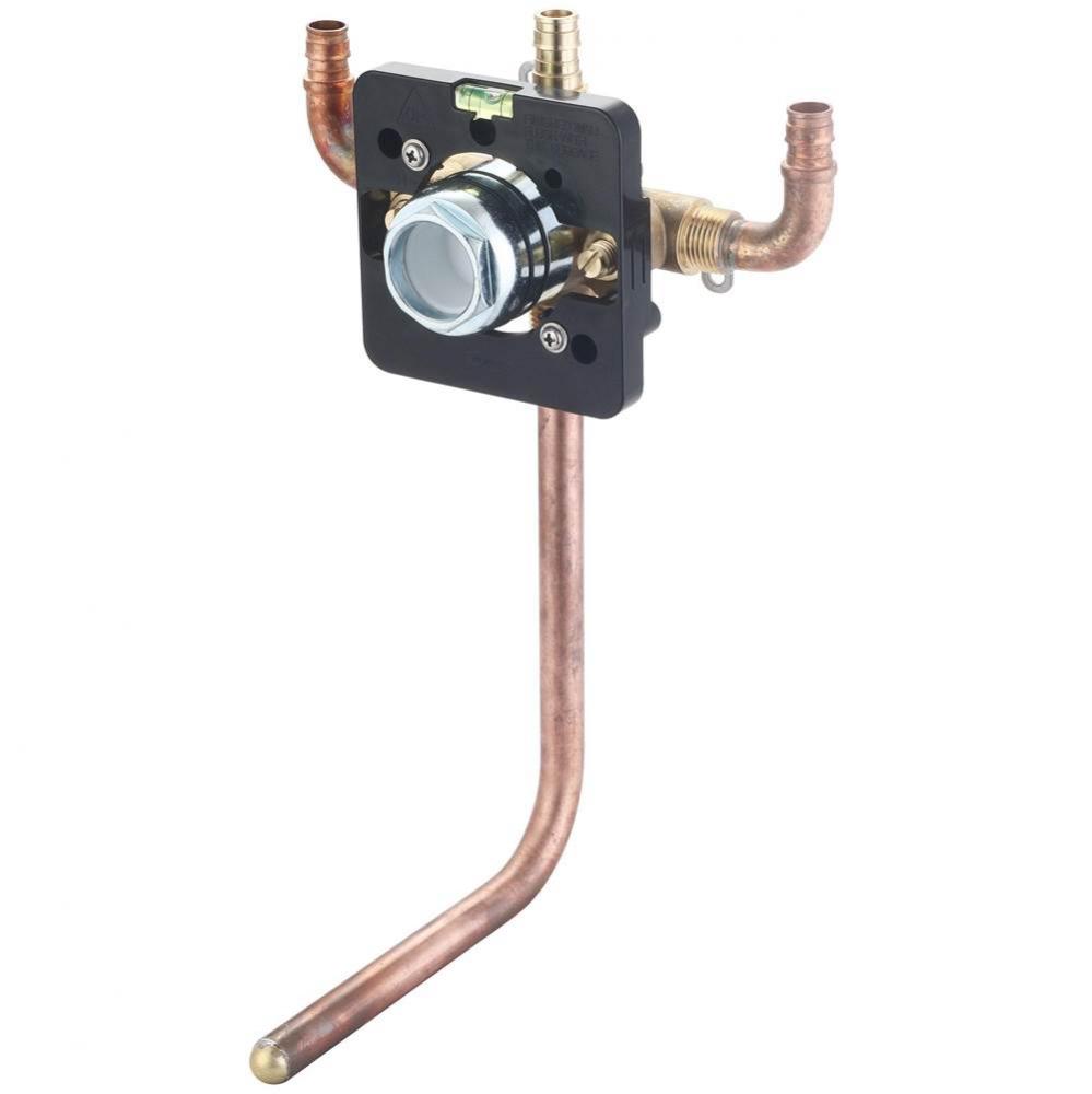 TUB and SHWR VALVE ONLY-SINGLE HDL UPONOR PEX 90-DEGREE UP INLET 1/2&apos;&apos; COPPER STUB TUB O