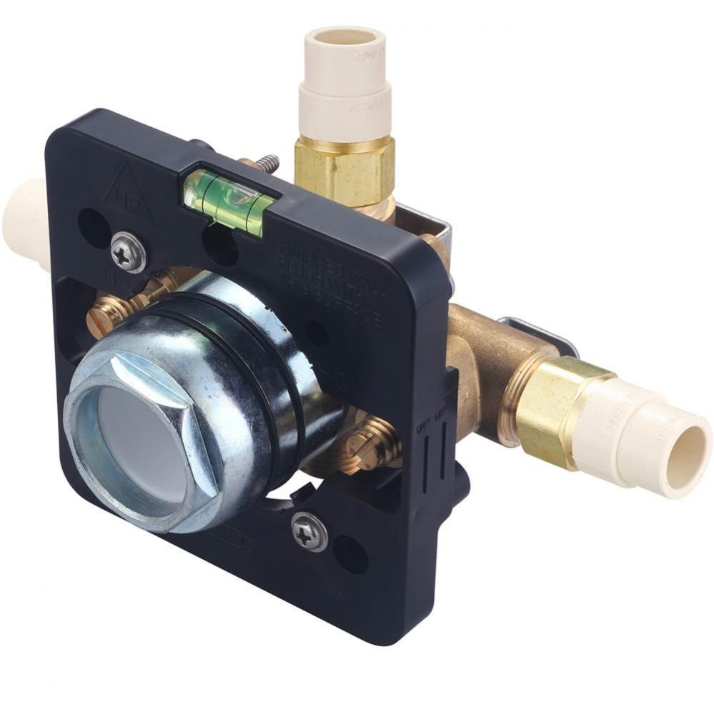 TUB and SHWR VALVE ONLY-SINGLE HDL 1/2&apos;&apos; CPVC INLET/SHOWER OUTLET COMBO TUB OUTLET W/STO