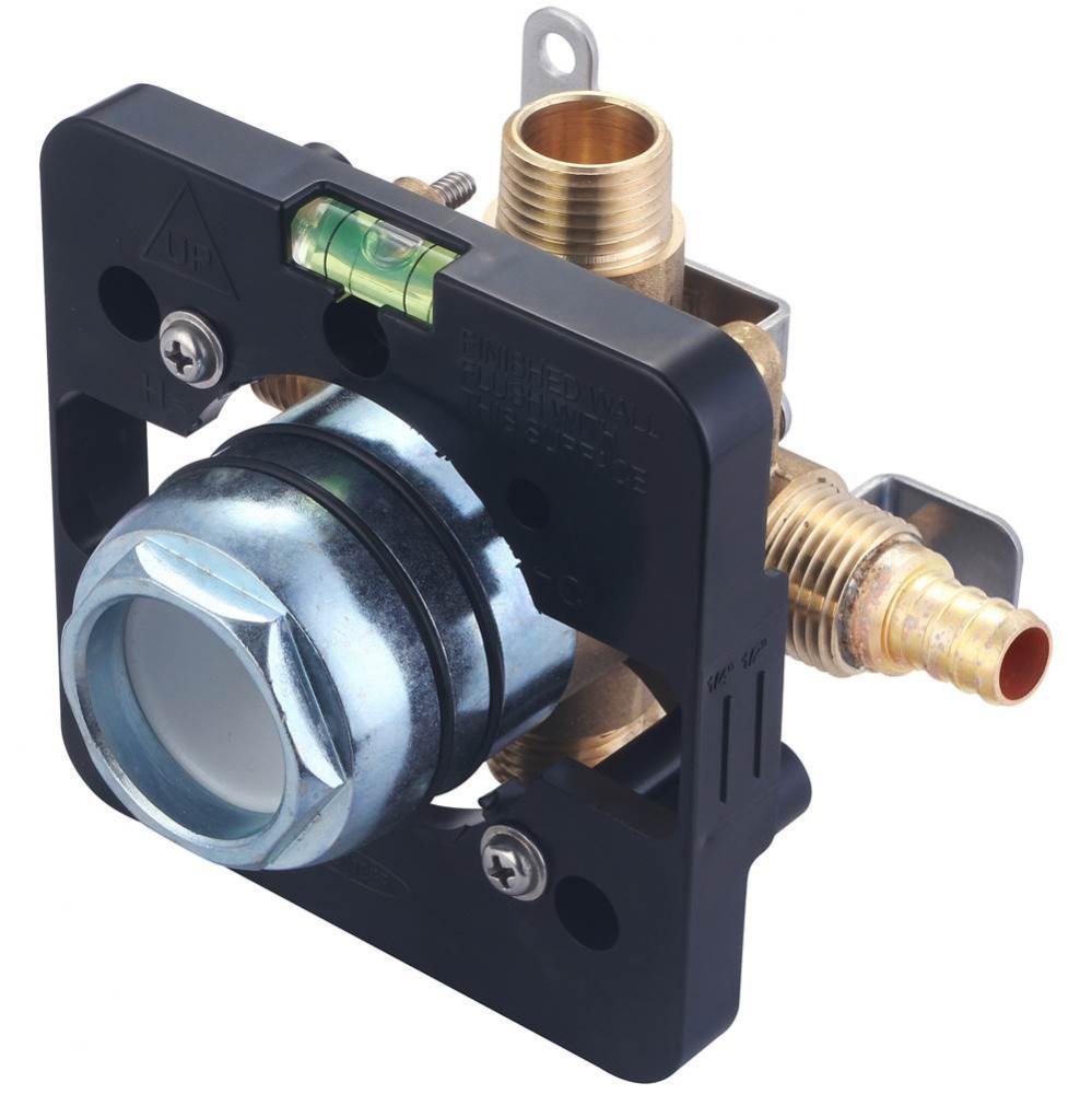 TUB and SHWR VALVE ONLY-SINGLE HDL 1/2&apos;&apos; PEX INLET COMBO OUTLET