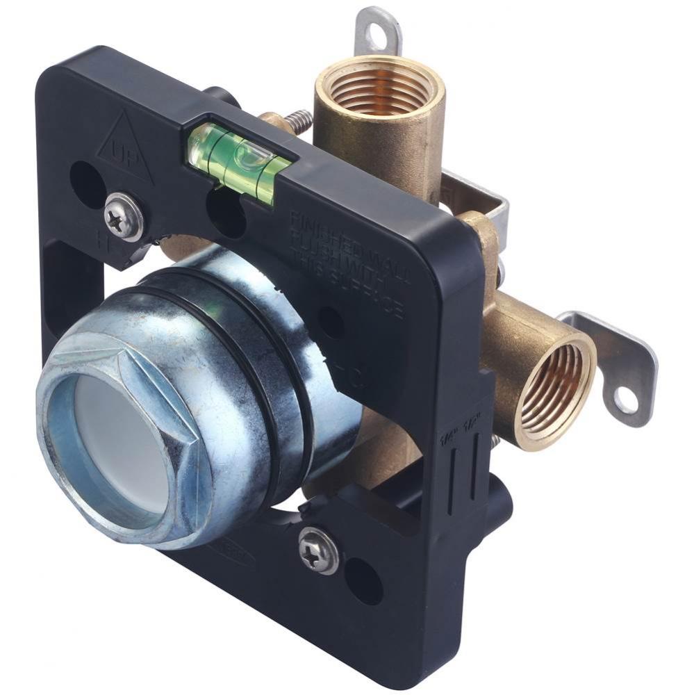 TUB and SHWR VALVE ONLY-SINGLE HDL 1/2&apos;&apos; FIP INLET and OUTLET