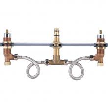 Olympia P-1131B - ROMAN TUB VALVE ONLY-8'' TO 16'' TWO HDL IPS OR SWEAT CONNECTIONS-CP